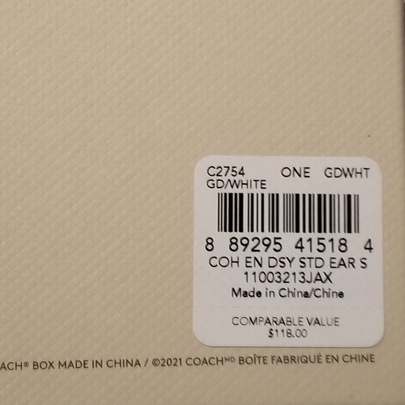 💯Authentic Coach Daisy Stud Earrings Set C2754 - Picture 6 of 6